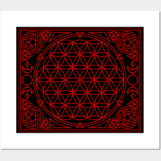 Flower of Life Alter cloth Posters and Art